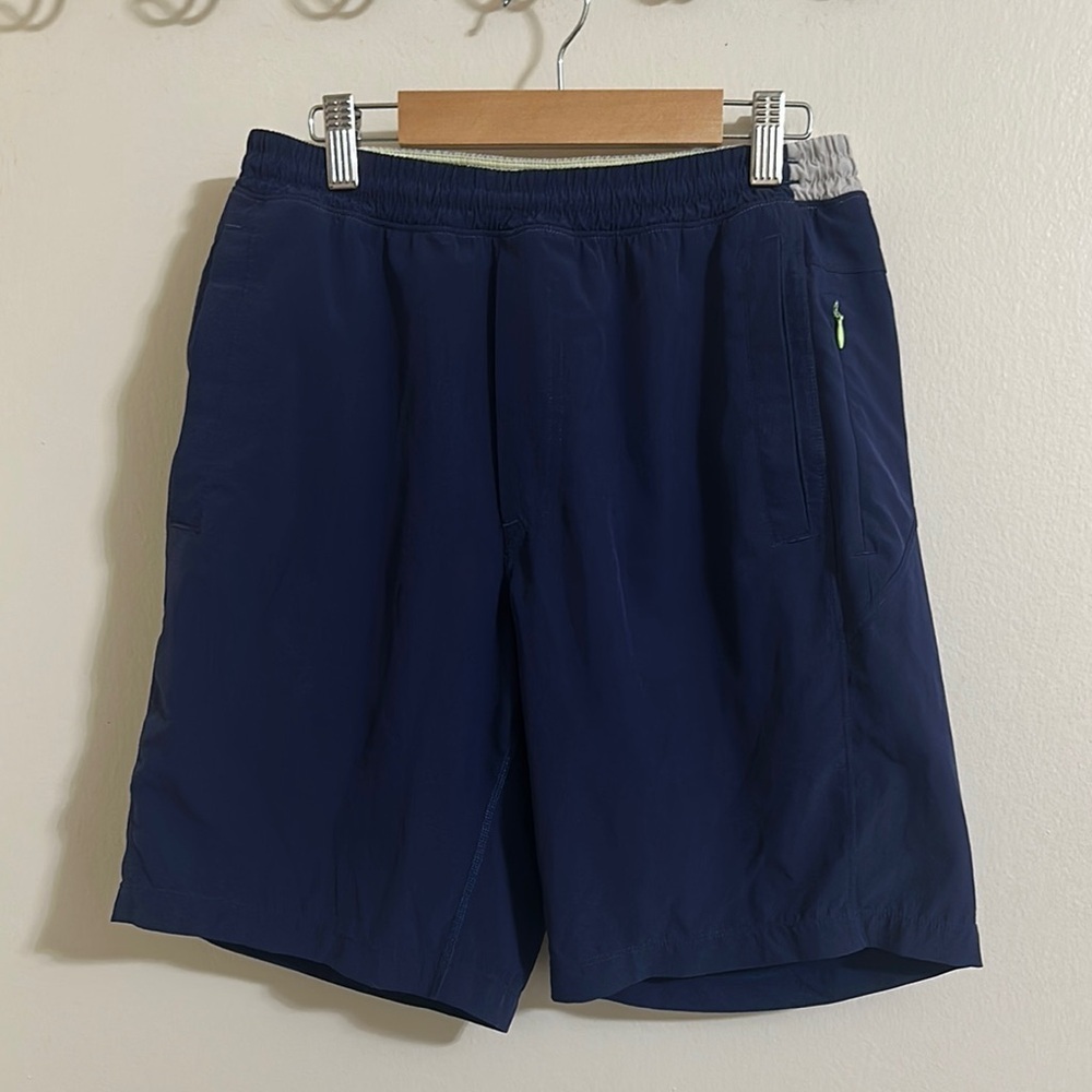 EUC Birddogs Navy Lined Athletic Shorts Medium Long